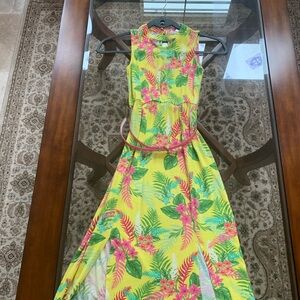 Girl maxi floral dress size 10 yrs